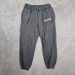 Yale University Jogger Sweatpants Mens Small Faded Black Embroidered Collegiate